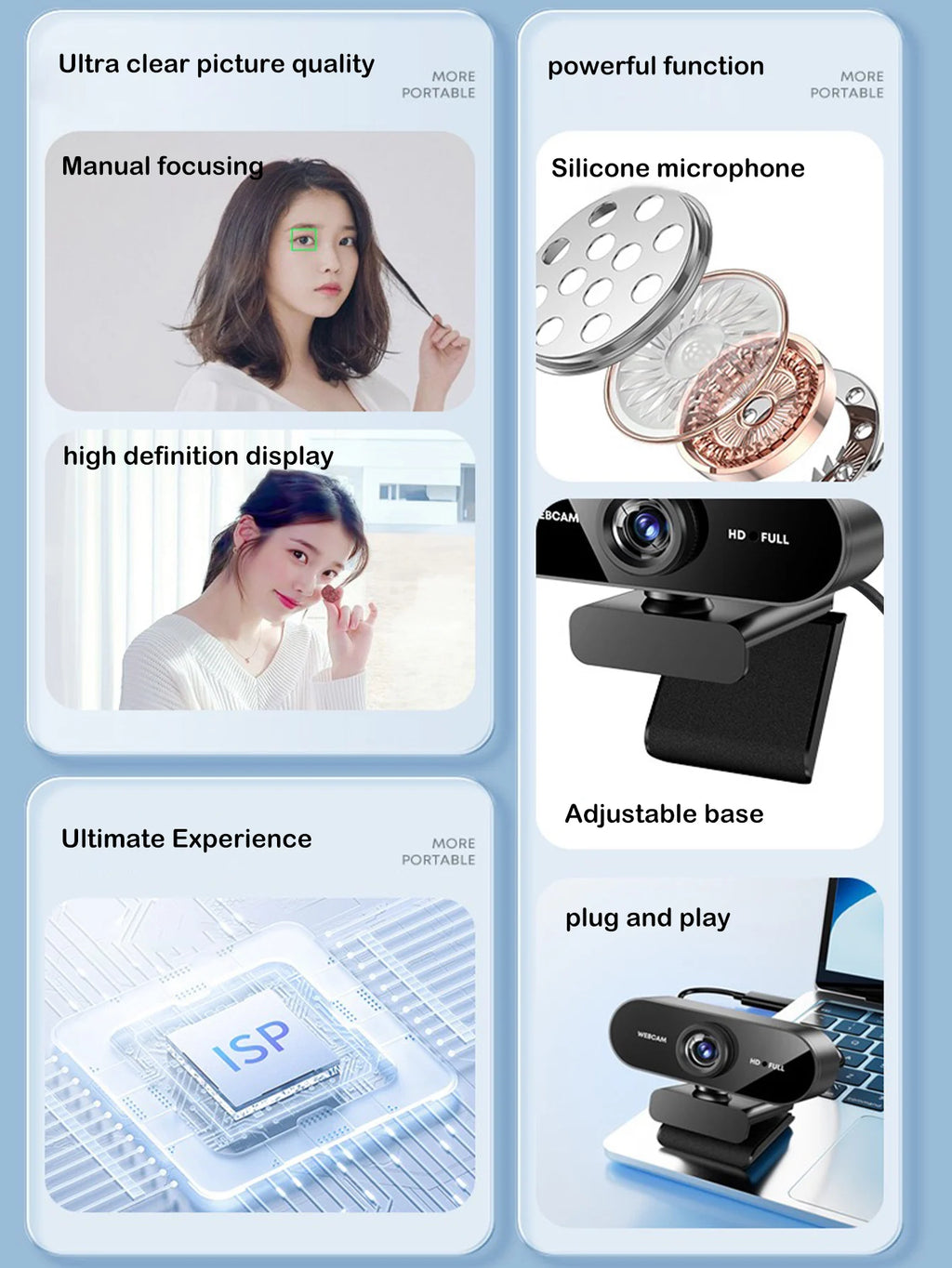 Professional 1080P HD USB Webcam