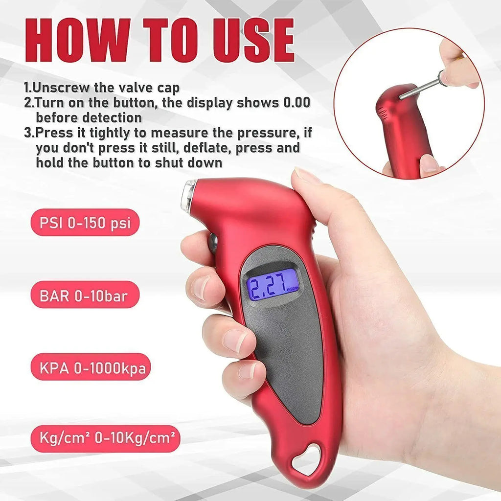LCD Digital Tyre Pressure Gauge