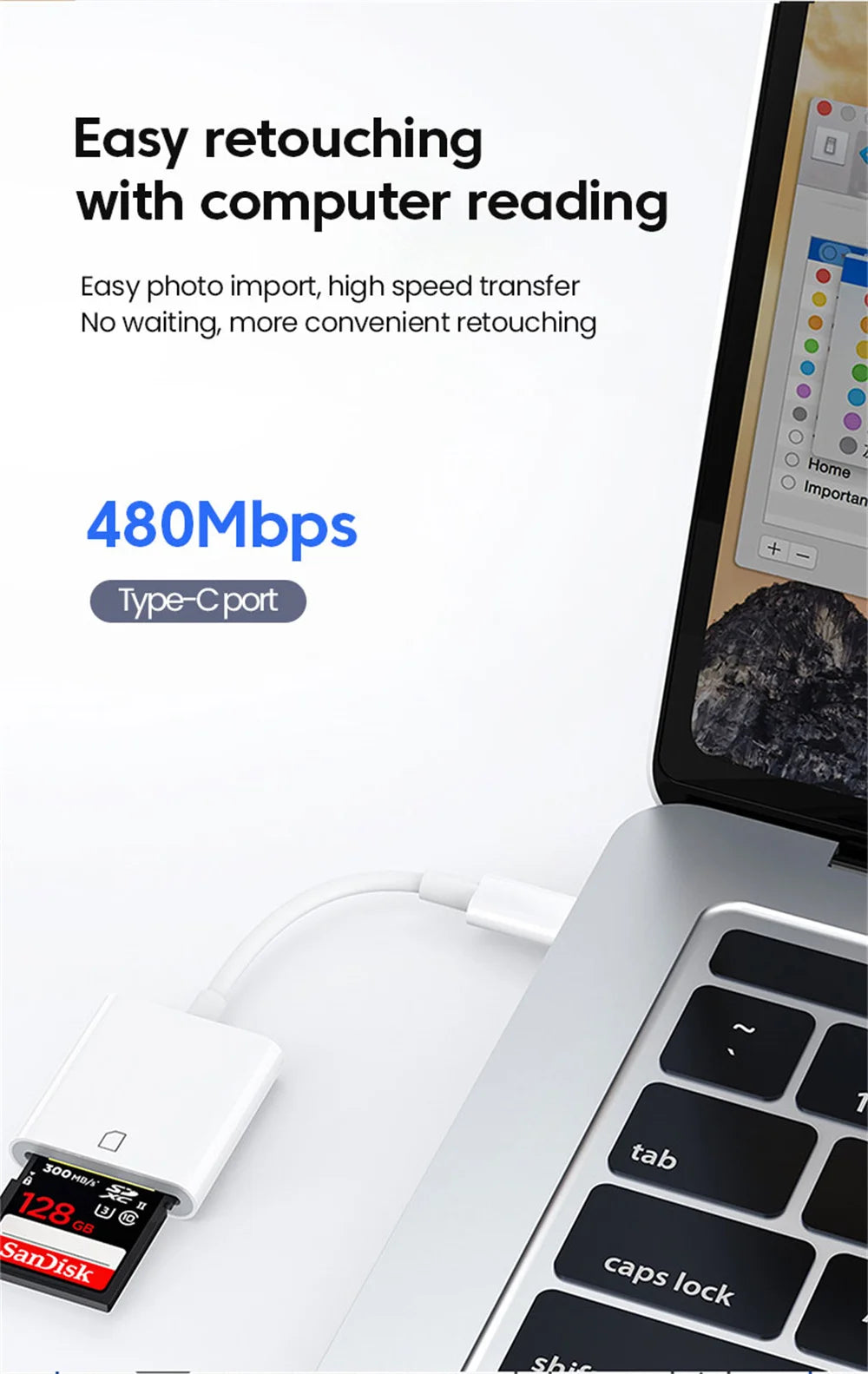 USB Type-C 3-in-1 Multi-Port Hub & Memory Card Reader