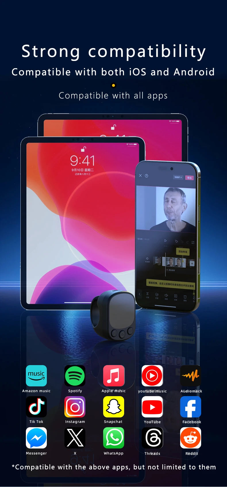 TikTok Scrolling Ring Remote Control