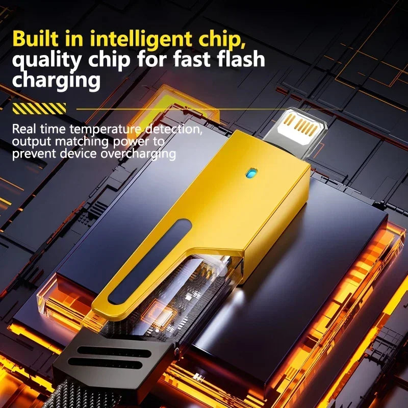 4 in 1 Mecha Fast Charging Data Cable