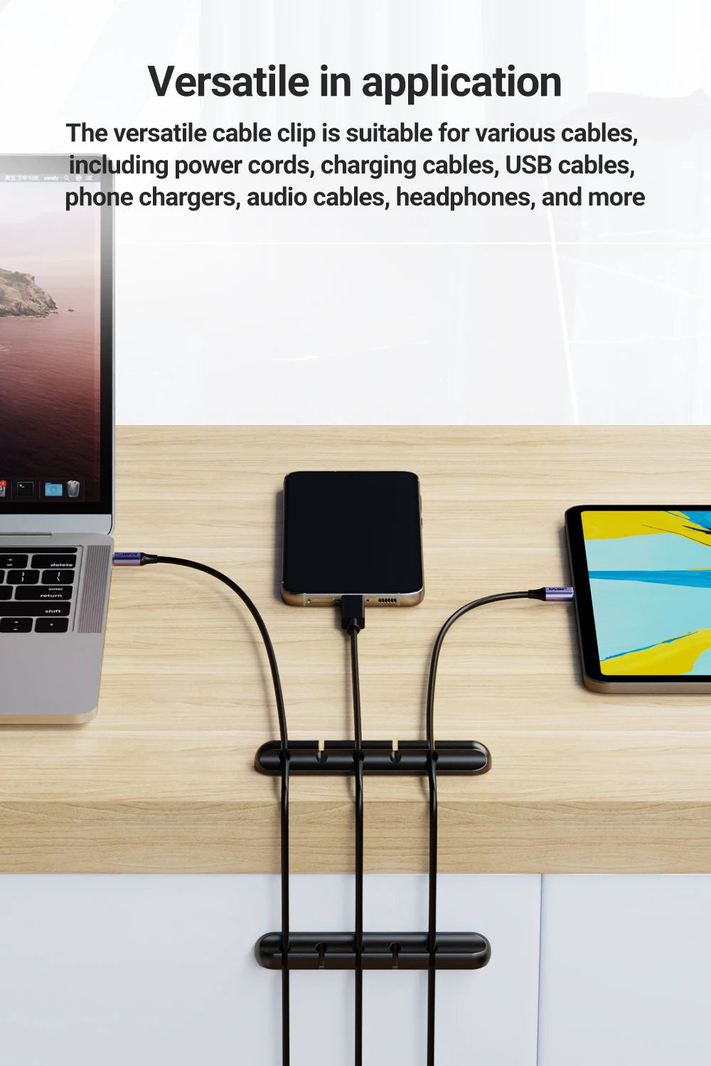 Adhesive Cable Holder Clips