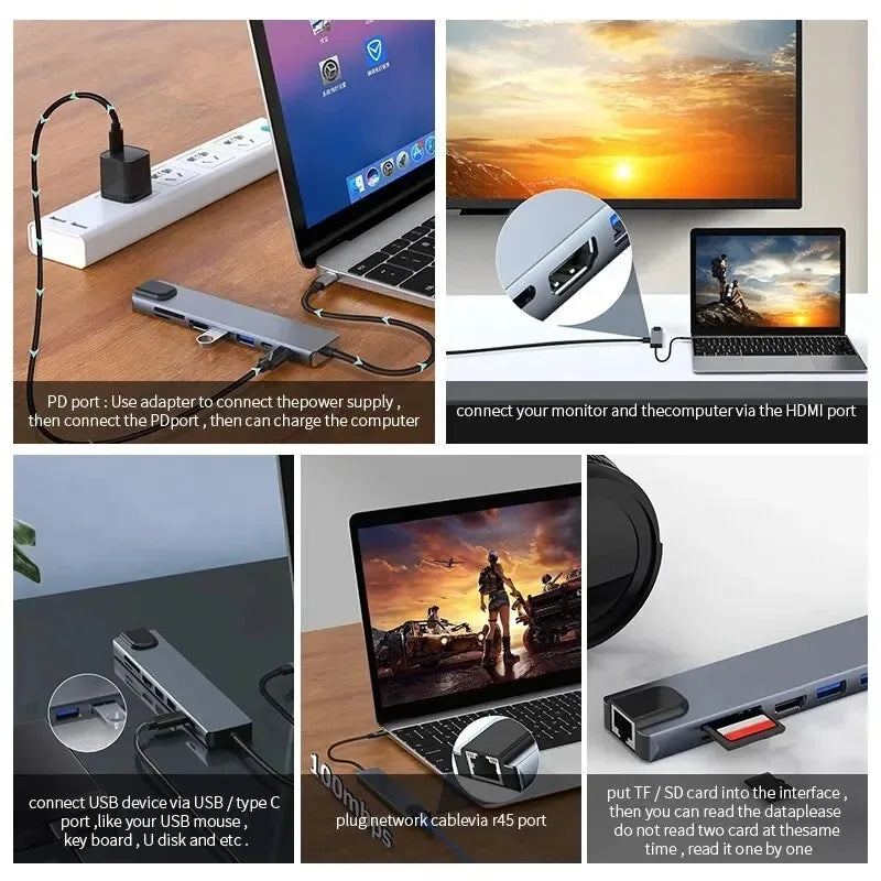 USB-C Hub 8-in-1