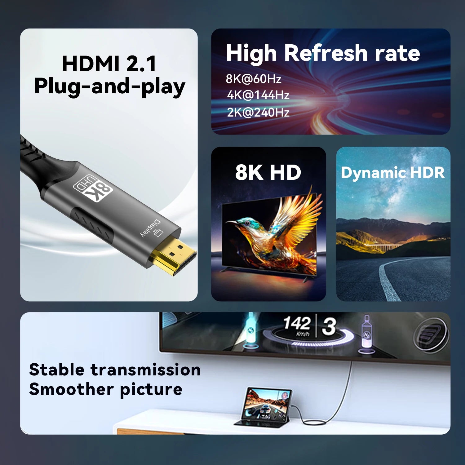 USB C to HDMI Cable for TV