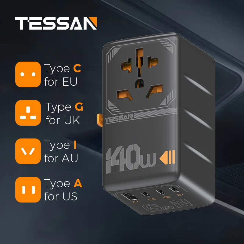 GaN Fast Charging Travel Adapter