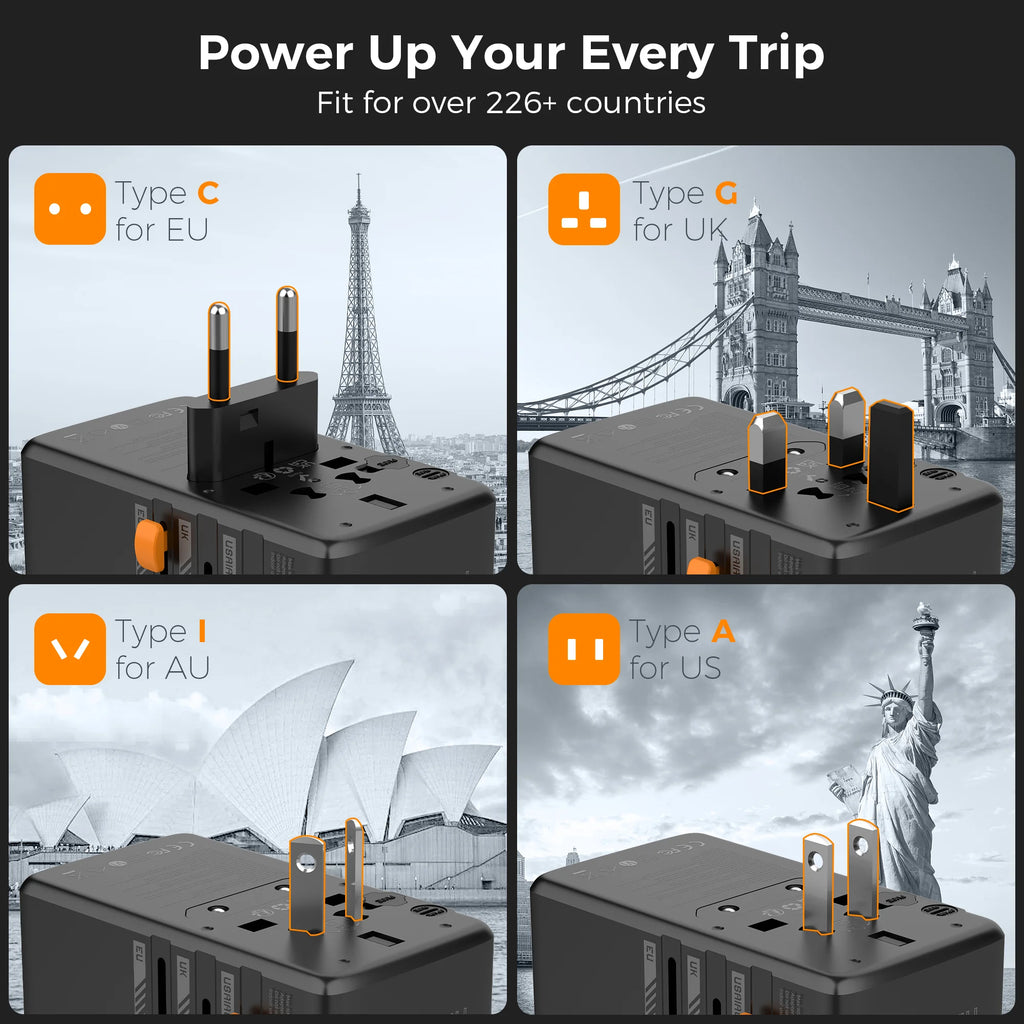 GaN Fast Charging Travel Adapter