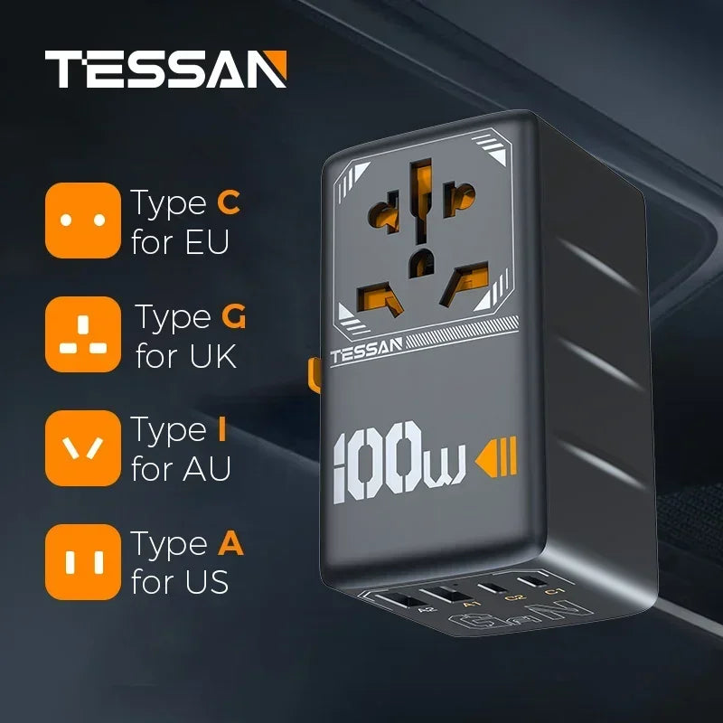 GaN Fast Charging Travel Adapter