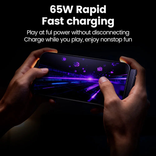 65W USB-C Fast Charging Cable with Foldable Phone Holder