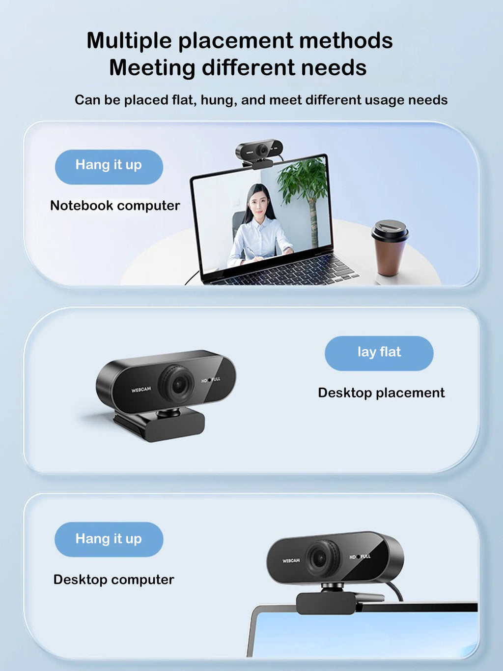 Professional 1080P HD USB Webcam
