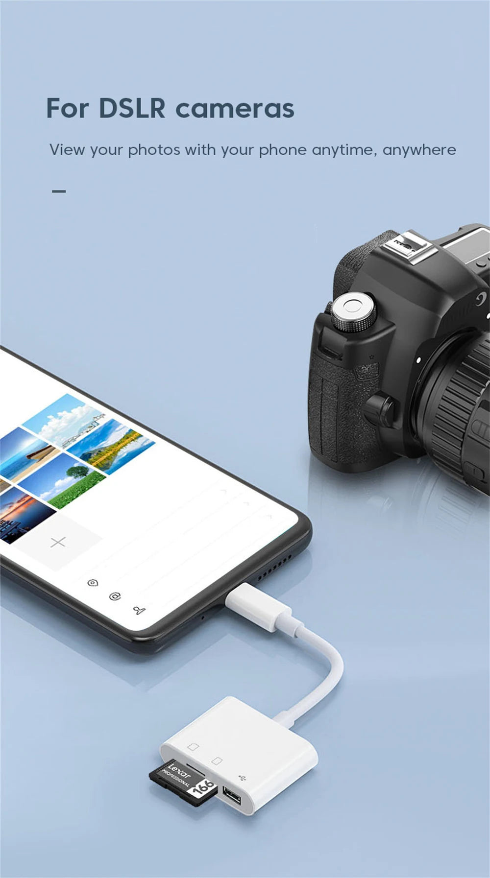 USB Type-C 3-in-1 Multi-Port Hub & Memory Card Reader