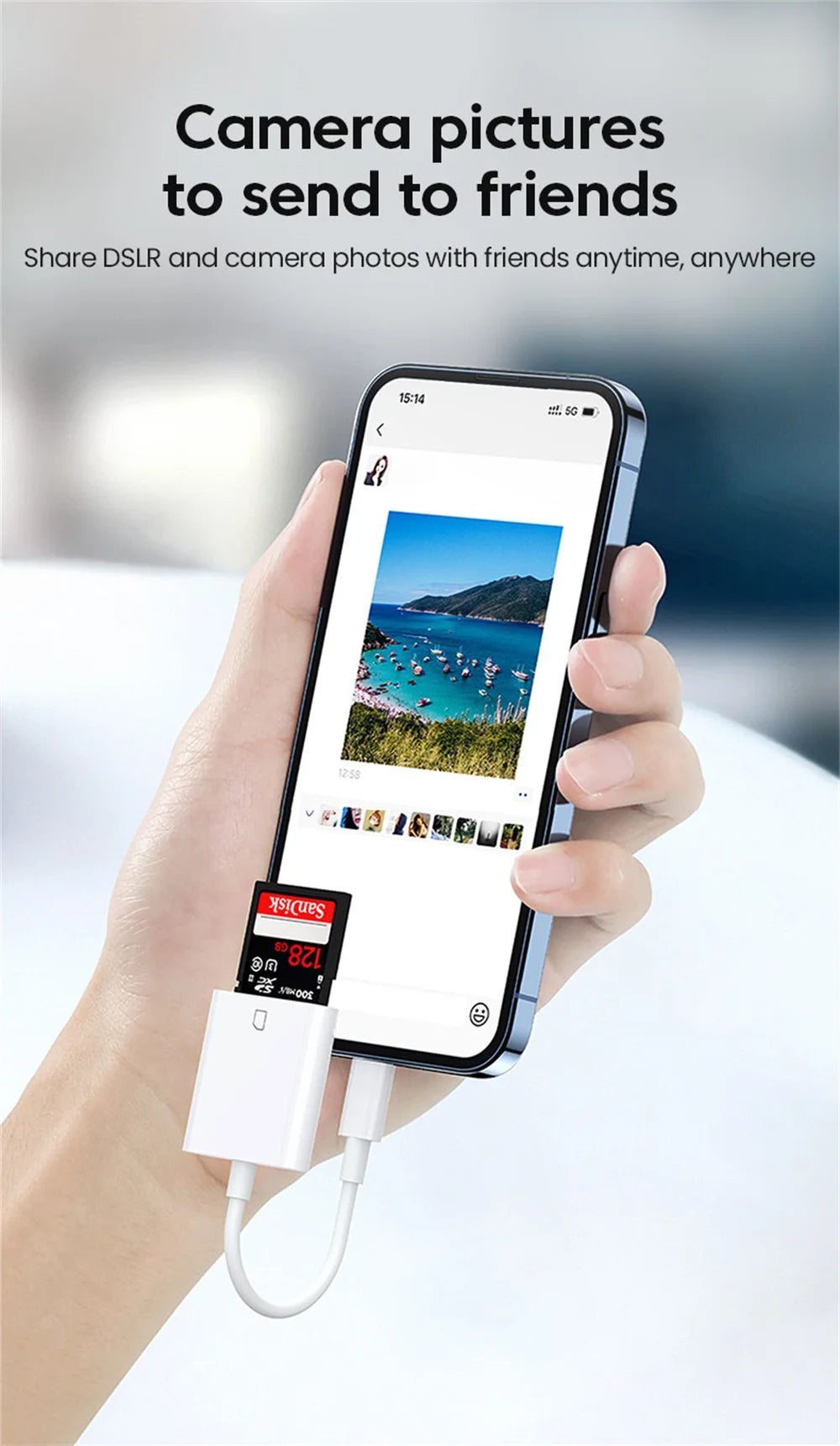 USB Type-C 3-in-1 Multi-Port Hub & Memory Card Reader