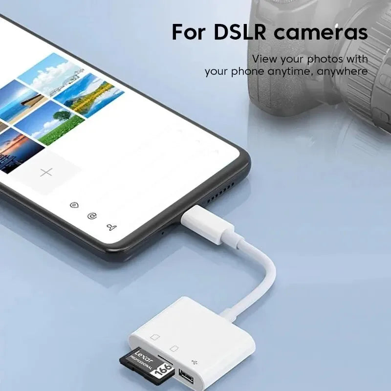 USB Type-C 3-in-1 Multi-Port Hub & Memory Card Reader