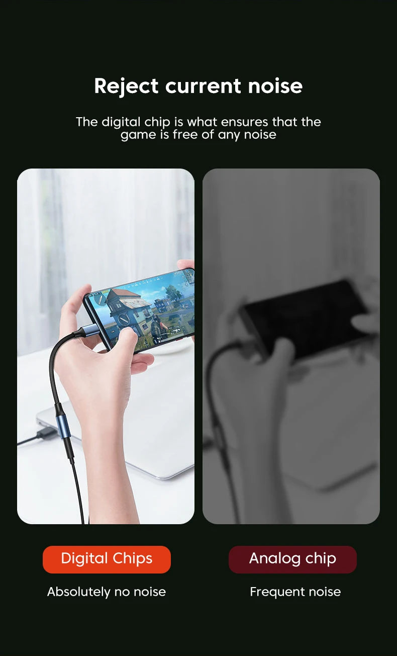USB Type-C to 3.5mm Audio Adapter Cable