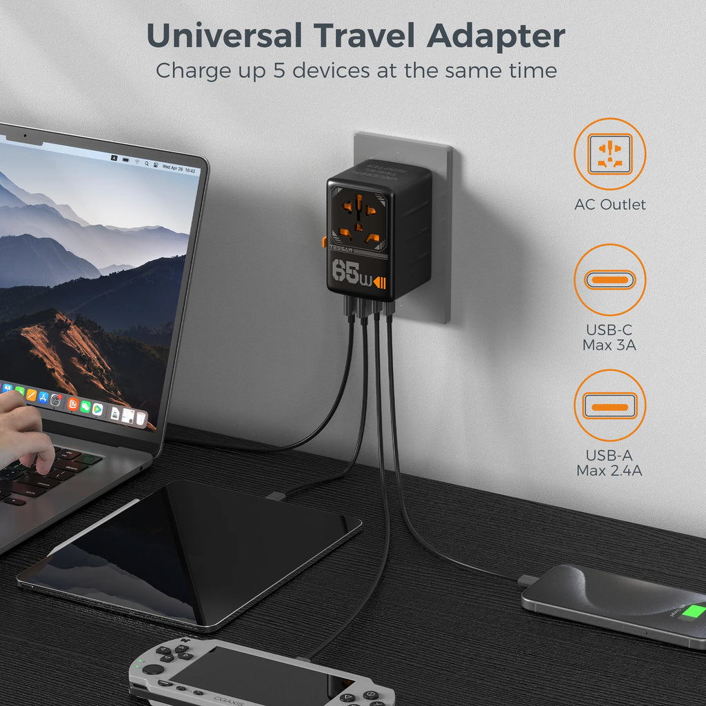 GaN Fast Charging Travel Adapter