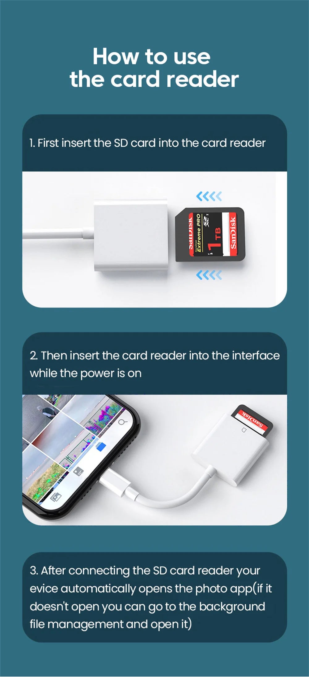 USB Type-C 3-in-1 Multi-Port Hub & Memory Card Reader