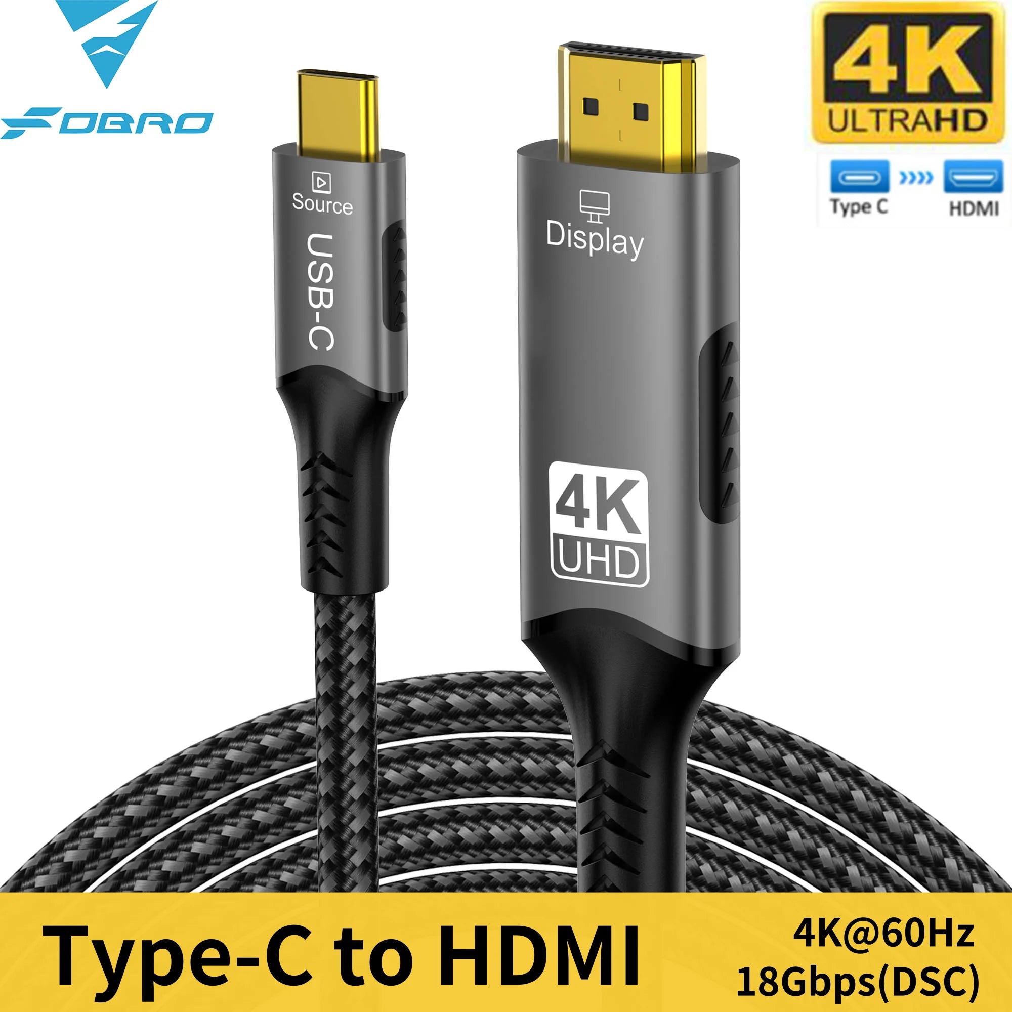 USB C to HDMI Cable for TV