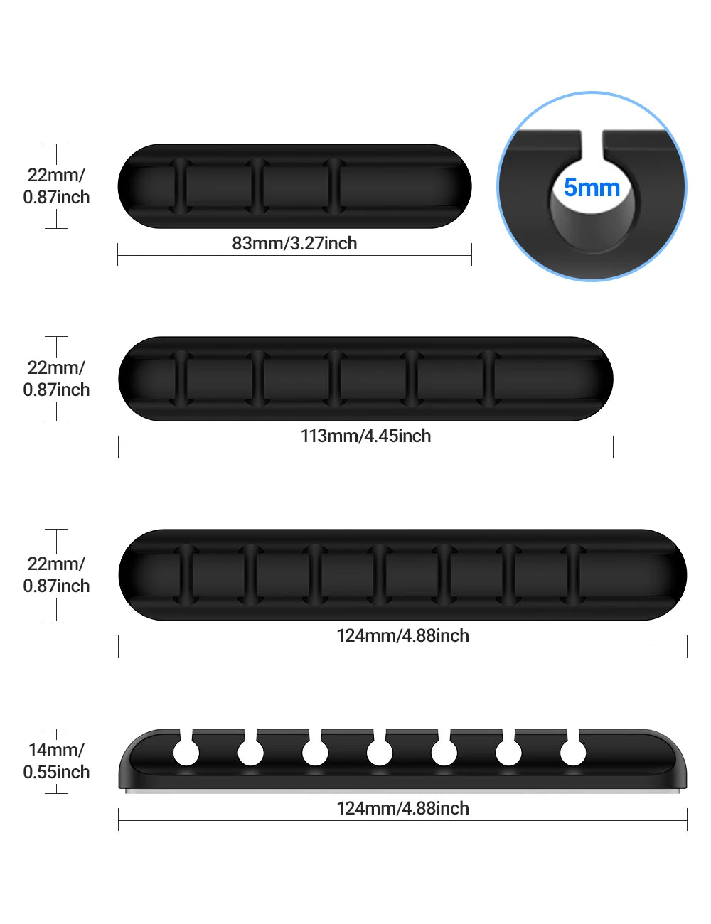 Adhesive Cable Holder Clips