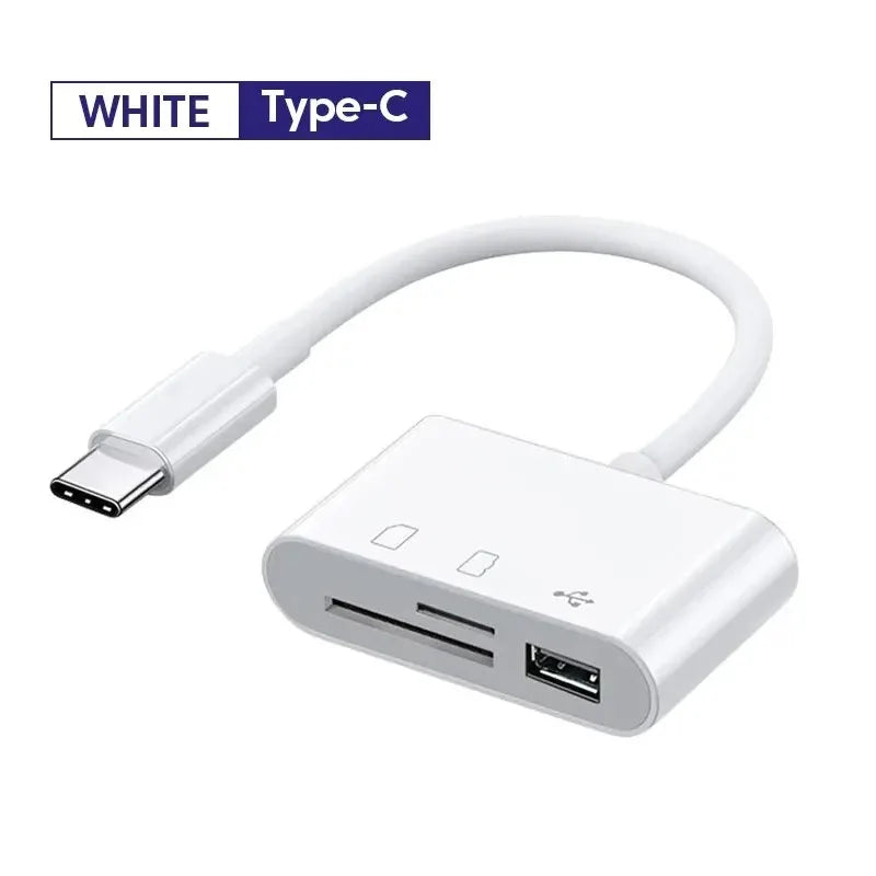 USB Type-C 3-in-1 Multi-Port Hub & Memory Card Reader