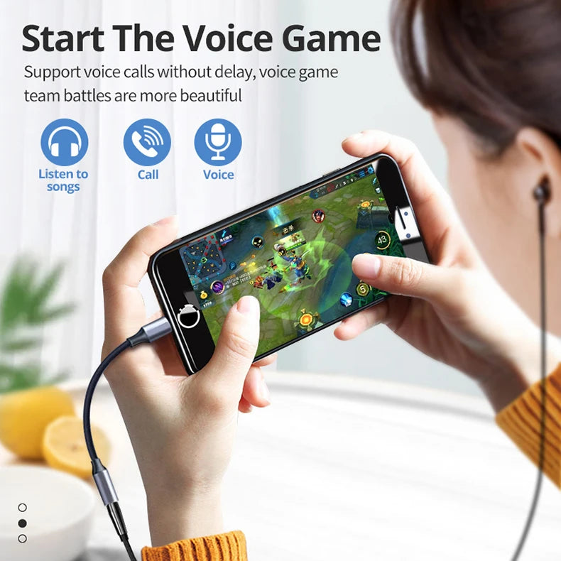 USB Type-C to 3.5mm Audio Adapter Cable