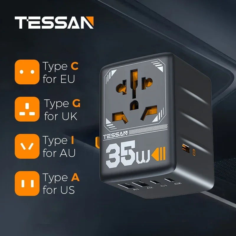 GaN Fast Charging Travel Adapter