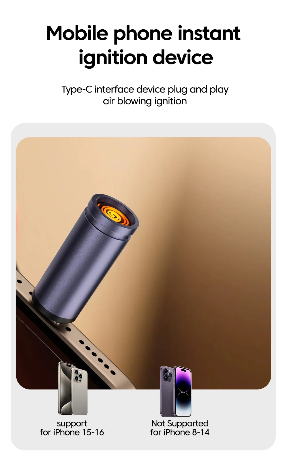 Type-C Mobile Cigarette Lighter