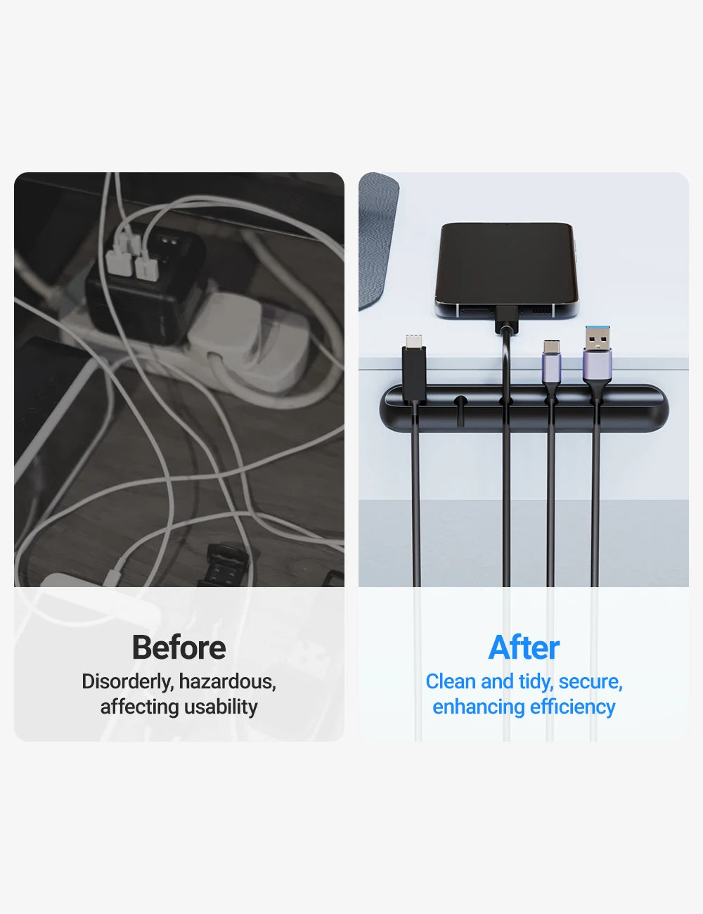 Adhesive Cable Holder Clips