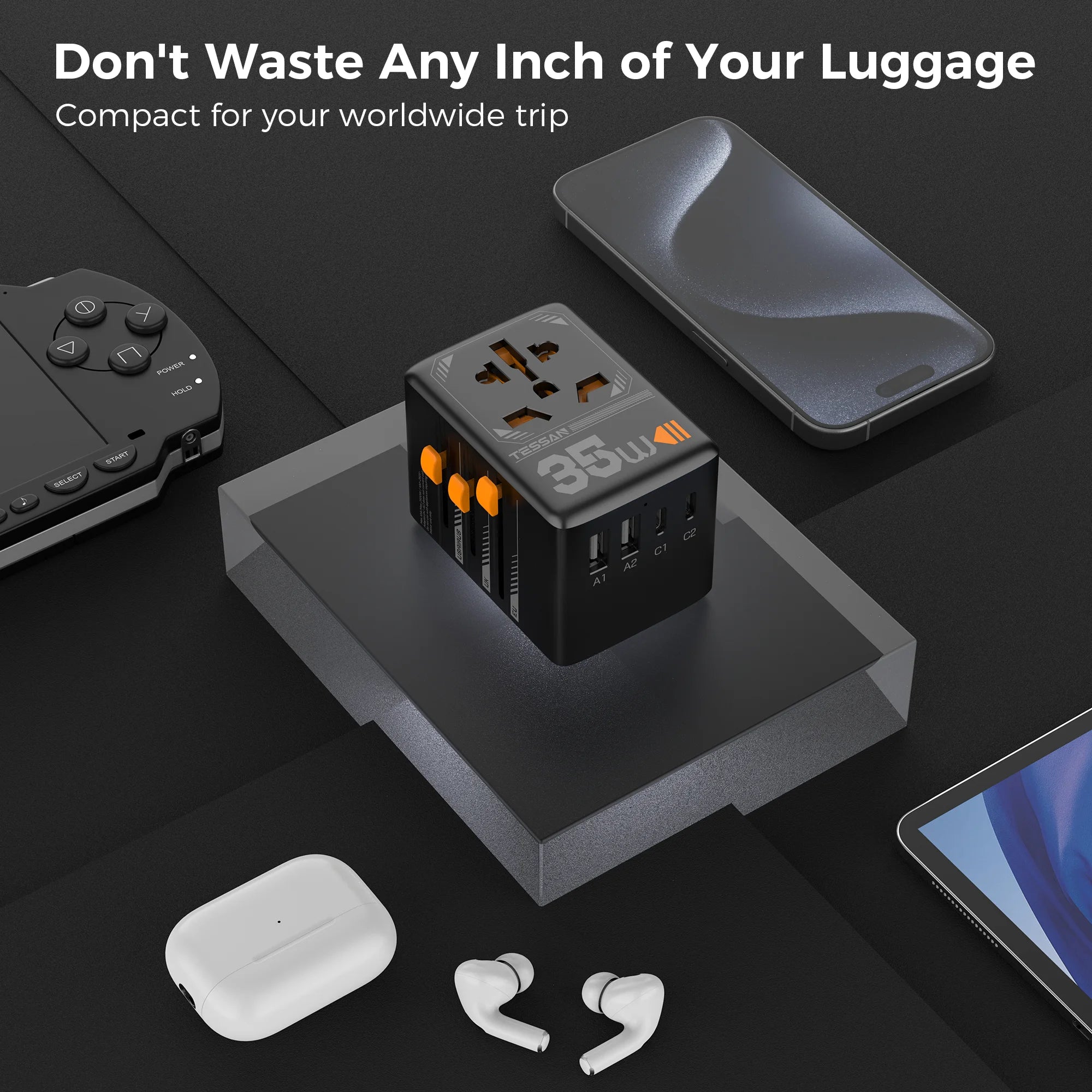 GaN Fast Charging Travel Adapter