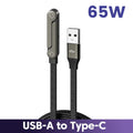 65W USB-C Fast Charging Cable with Foldable Phone Holder
