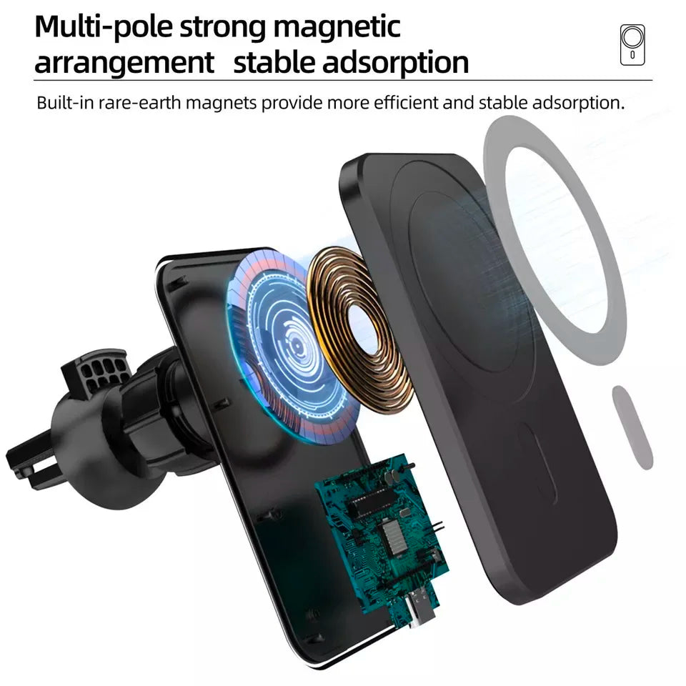 Magnetic Wireless Car Charger for iPhone